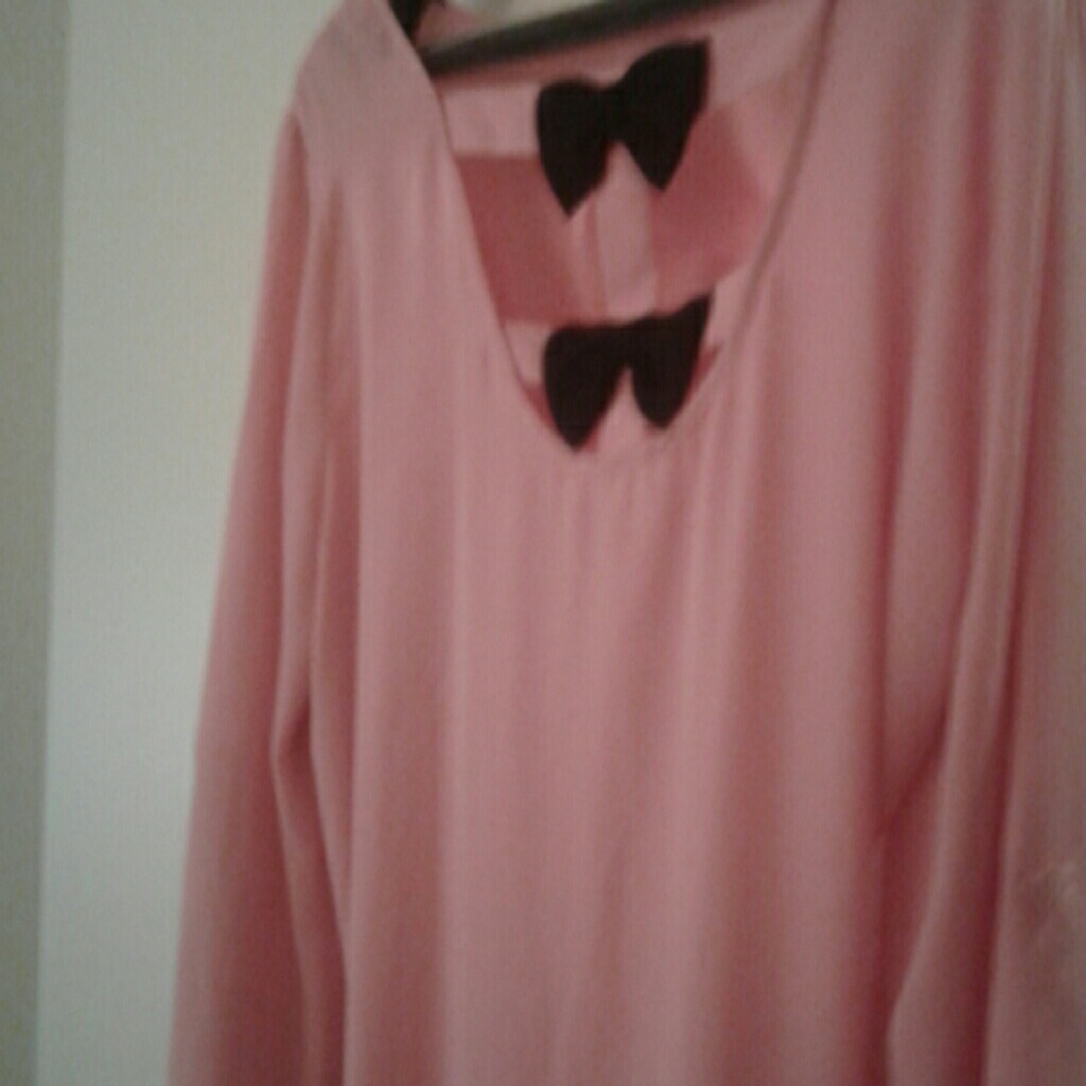 Rayon blouse with bows